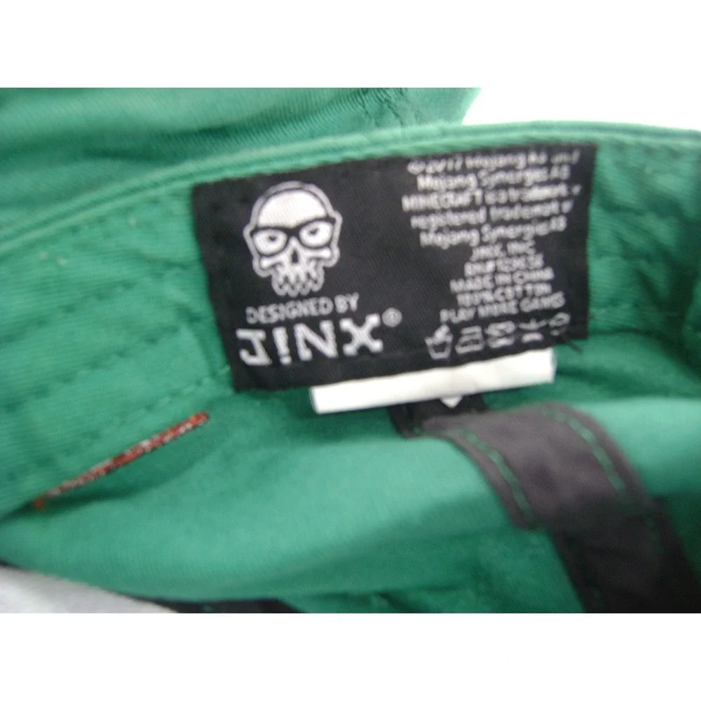 Jinx Minecraft Creeper Snapback Hat‎ Lot of 2 Green Jinx TNT Boys Adjustable